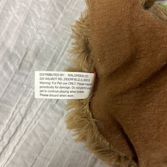 🏆HP🏆 PetShoppe Sloth Squeaker Mat Dog Toy White Brown Black White Ivory - Picture 10 of 13